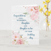 Töchter & Tochter im Gesetz Herzlichen Glückwunsch Karte (Gelbe Blume)