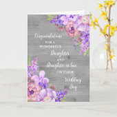 Töchter & Tochter im Gesetz Herzlichen Glückwunsch Karte (Gelbe Blume)