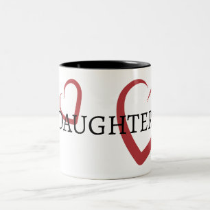 TOCHTER-Typografie Zweifarbige Tasse