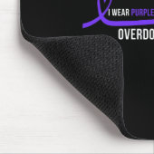 Töchter Überdosierung Bewusstsein ich trage Lila Mousepad (Ecke)