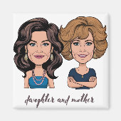 Tochter und Mutter Magnet (Vorne)