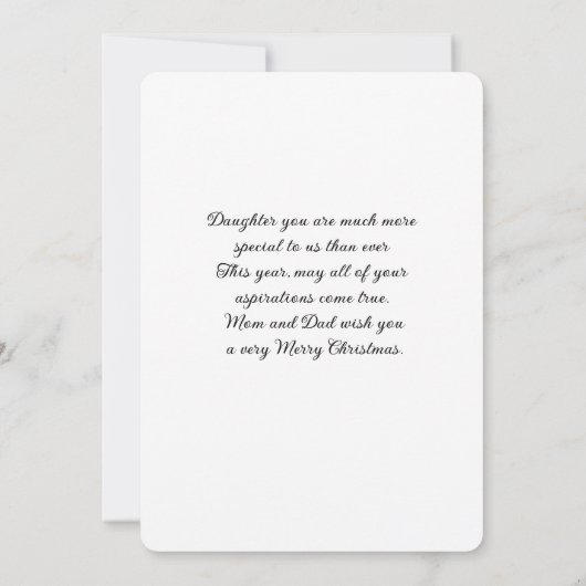 Tochter und Partner Red Kardinal Christmas (Rückseite)