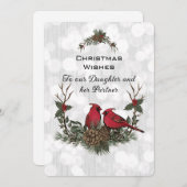 Tochter und Partner Red Kardinal Christmas (Vorne/Hinten)