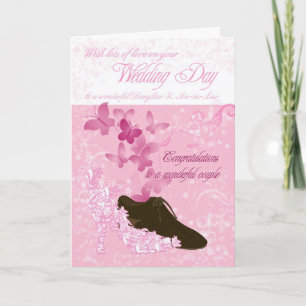 Tochter und Schwiegersohn Hochzeitstag Gratulation Karte