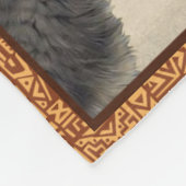 Tochter und Vater blanken Fleecedecke (Ecke)