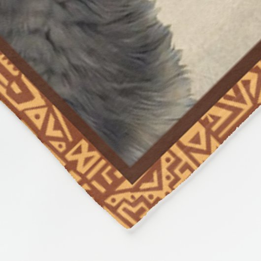 Tochter und Vater blanken Fleecedecke (Ecke)