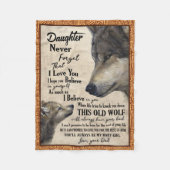 Tochter und Vater blanken Fleecedecke (Vorderseite)