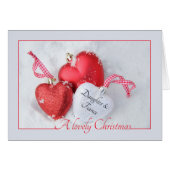 Tochter und Verlobte Frohe Weihnachtskarte (Vorderseite (Horizontal))