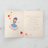 Tochter-Valentinstag-Karte Feiertagskarte (Innenseite)