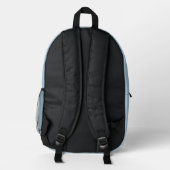 Tochter Vater Mutter und der Welpe Bedruckter Rucksack (Rückseite)