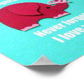 Tochter, vergiss nie, dass ich dich Liebe! Poster (Ecke)