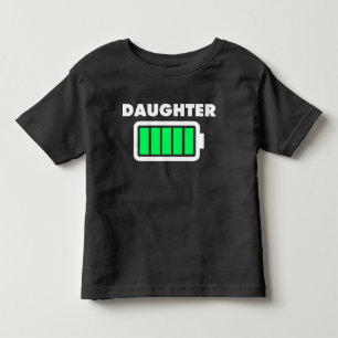 Tochter-volles Batterie-Shirt Kleinkind T-shirt