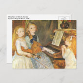 Töchter von Catulle Mendes von Pierre Renoir Postkarte (Vorne/Hinten)