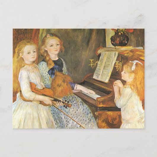 Töchter von Catulle Mendes von Pierre Renoir Postkarte (Vorderseite)