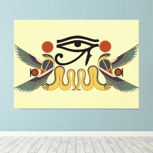 Tochter von Ra Protection Sigil Leinwanddruck (Insitu (Holzboden))