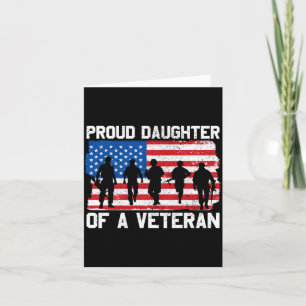 Töchter von Veteranen Gedenktag Patriotisch Herren Karte