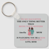 Tochter wird Mutter Omas Liebe Schlüsselanhänger (Vorderseite)