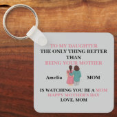 Tochter wird Mutter Omas Liebe Schlüsselanhänger (Vorderseite)