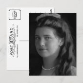 Tochter Zar von Russland, Großherzogin Maria Postkarte (Vorne/Hinten)