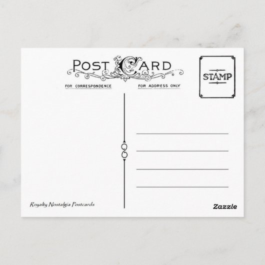 Tochter Zar von Russland Großherzogin Olga Romanov Postkarte (Rückseite)