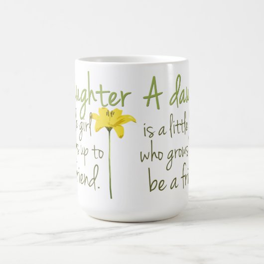 Tochter-Zitat-Kaffee-Tasse Kaffeetasse (Mittel)