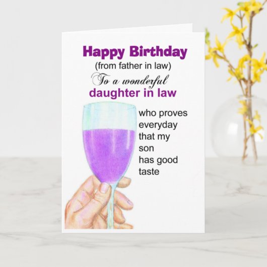 Tochter zum Geburtstag Karte (Gelbe Blume)