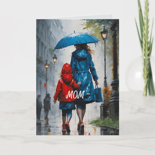 TOCHTER ZUR MAMA AM MUTTERTAG DANKESKARTE (Vorderseite)