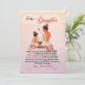 Tochtergeschenk | Brief an meine Tochter aus der M Einladung (Stehend Vorderseite)