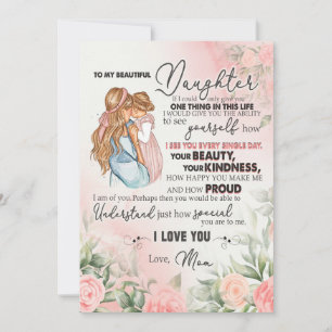 Tochtergeschenk Brief an meine Tochter aus der M Feiertagskarte