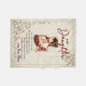 Tochtergeschenk | Brief an meine Tochter aus der M Fleecedecke (Vorderseite (Horizontal))