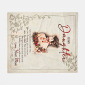 Tochtergeschenk | Brief an meine Tochter aus der M Fleecedecke (Vorderseite (Horizontal))