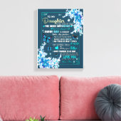 Tochtergeschenk | Brief an meine Tochter aus der M Leinwanddruck (Insitu (Wohnzimmer))