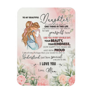 Tochtergeschenk   Brief an meine Tochter aus der M Magnet