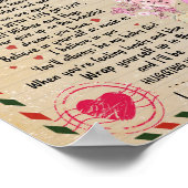 Tochtergeschenk | Brief an meine Tochter aus der M Poster (Ecke)