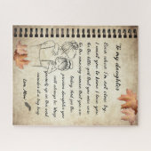 Tochtergeschenk | Brief an meine Tochter aus der M Puzzle (Horizontal)