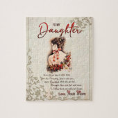 Tochtergeschenk | Brief an meine Tochter aus der M Puzzle (Vertikal)