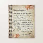 Tochtergeschenk | Brief an meine Tochter aus der M Puzzle (Vertikal)