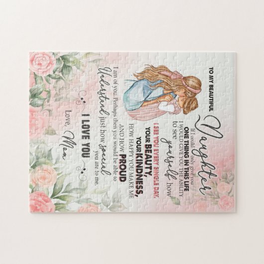 Tochtergeschenk | Brief an meine Tochter aus der M Puzzle (Horizontal)