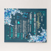 Tochtergeschenk | Brief an meine Tochter aus der M Puzzle (Horizontal)