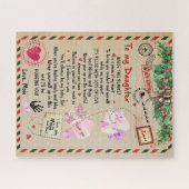 Tochtergeschenk | Brief an meine Tochter aus der M Puzzle (Horizontal)