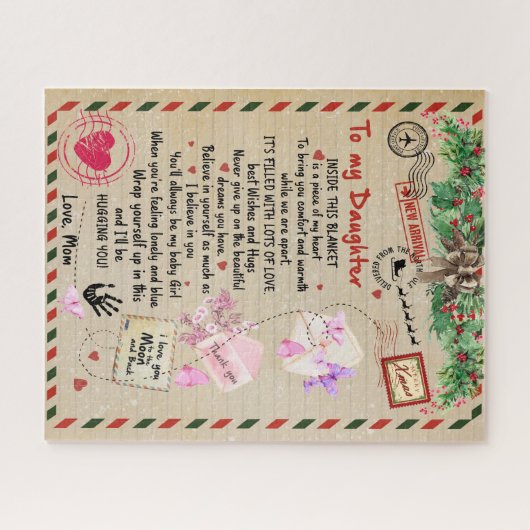 Tochtergeschenk | Brief an meine Tochter aus der M Puzzle (Horizontal)