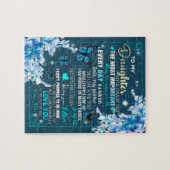 Tochtergeschenk | Brief an meine Tochter aus der M Puzzle (Horizontal)