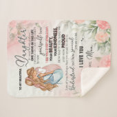 Tochtergeschenk | Brief an meine Tochter aus der M Sherpadecke (Vorderseite (Horizontal))