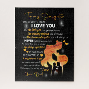 Tochtergeschenk Brief an meine Tochter Liebe aus Puzzle