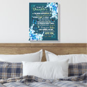 Tochtergeschenke | Brief an meine Tochter aus dem  Leinwanddruck (Insitu (Schlafzimmer))