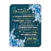 Tochtergeschenke | Brief an meine Tochter aus dem Magnet (Vertikal)