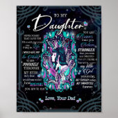 Tochtergeschenke | Brief an meine Tochter aus dem Poster (Vorne)