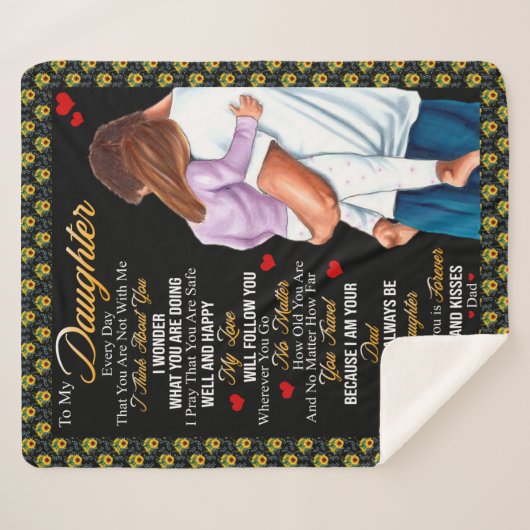 Tochtergeschenke | Brief an meine Tochter aus dem  Sherpadecke (Vorderseite (Horizontal))