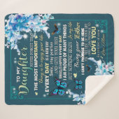 Tochtergeschenke | Brief an meine Tochter aus dem Sherpadecke (Vorderseite (Horizontal))