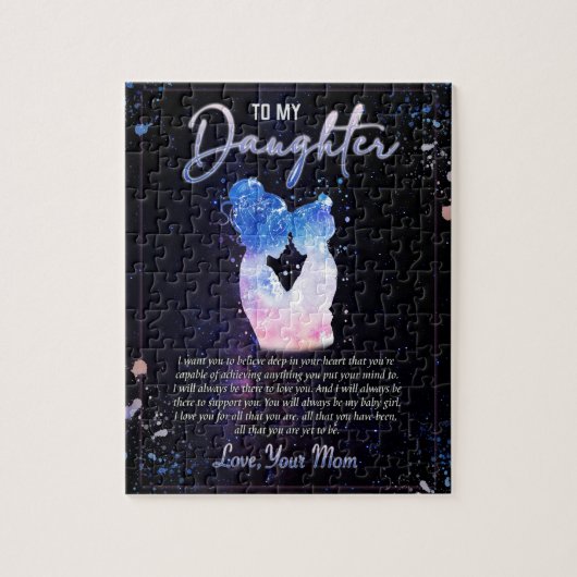 Tochtergeschenke | Brief an meine Tochter aus der Puzzle (Vertikal)